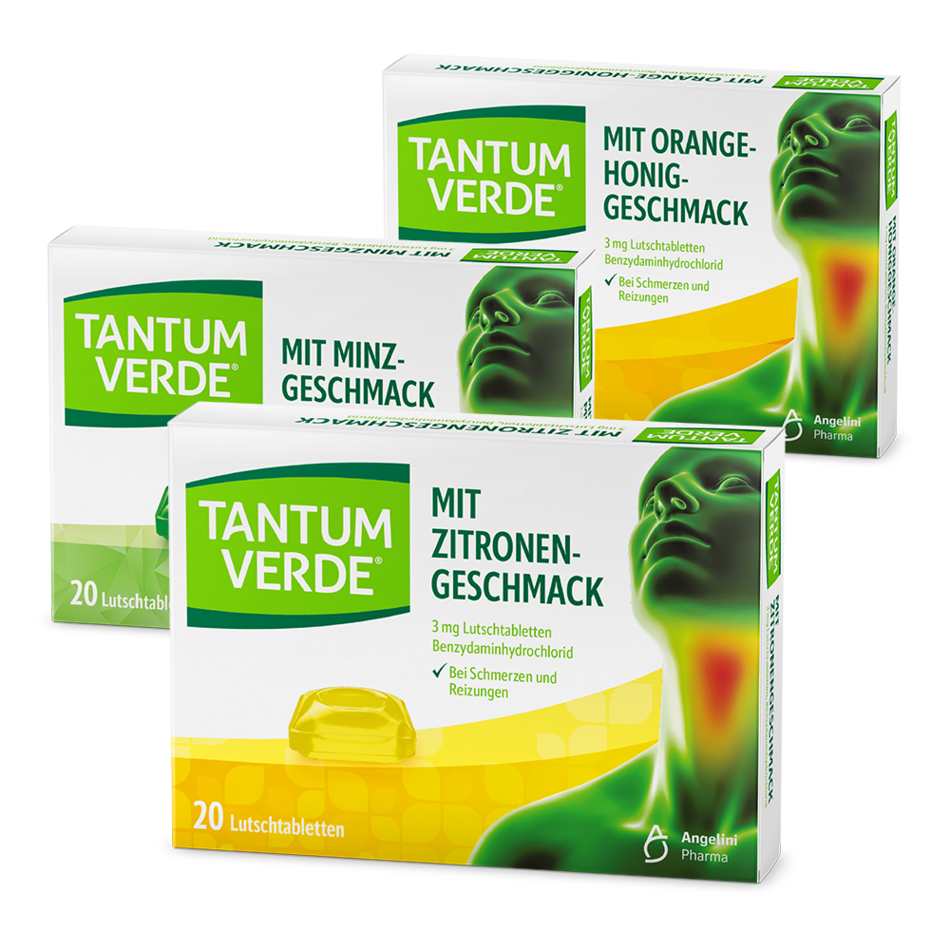 TantumVerde Lutschtabletten Produktreihe