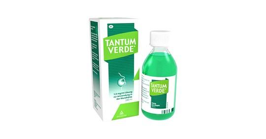 Produktuebersicht Tantum Verde® 1,5 mg/ml Loesung